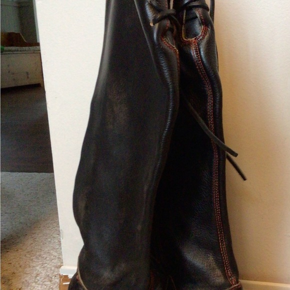 Bedistu tall leather boots. Black.  Size 7.5 US - Picture 11 of 11
